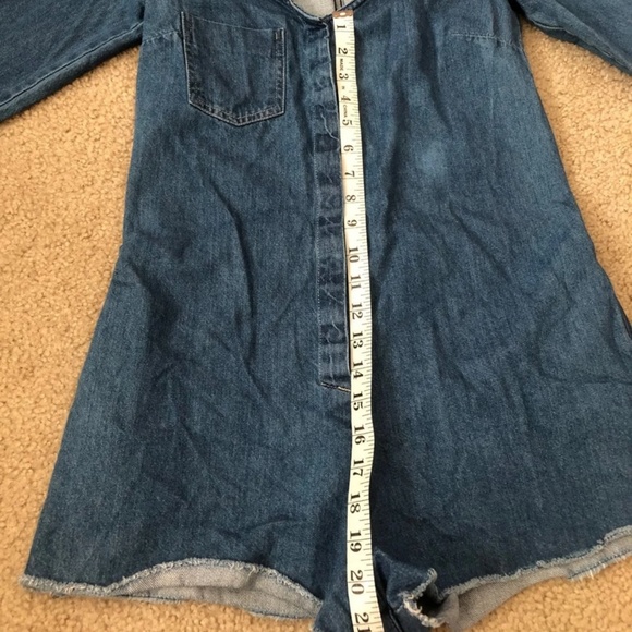 Zara Denim Romper - Picture 7 of 8